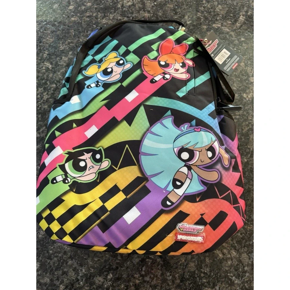 Sprayground Powerpuff Girls Rainbow Smash Backpack‎ NWT